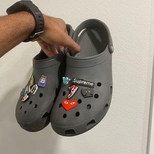 Mens Grey Crocs